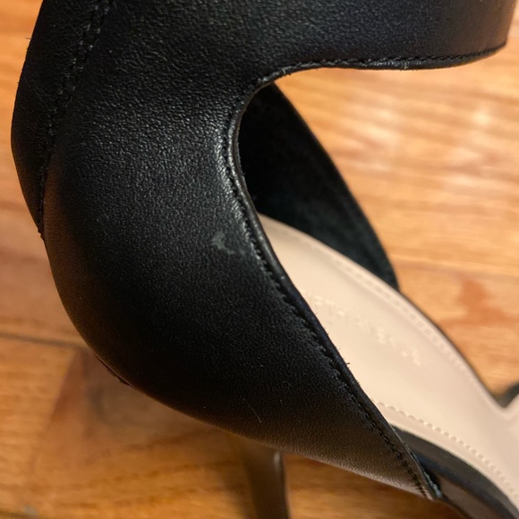 Saks Fifth Avenue black 4” heel ankle strap - Picture 5 of 13